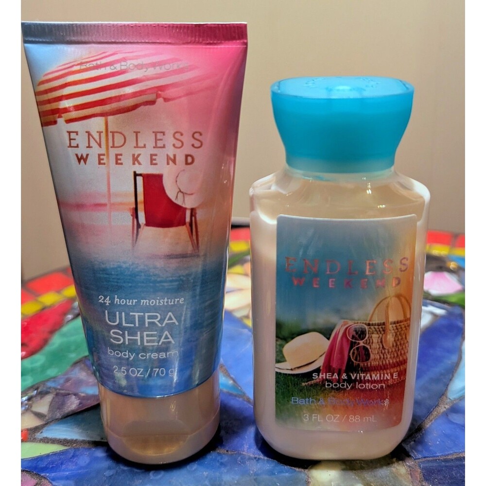 Bath & Body Works Endless Weekend Travel Size Lotion & Body Cream Duo